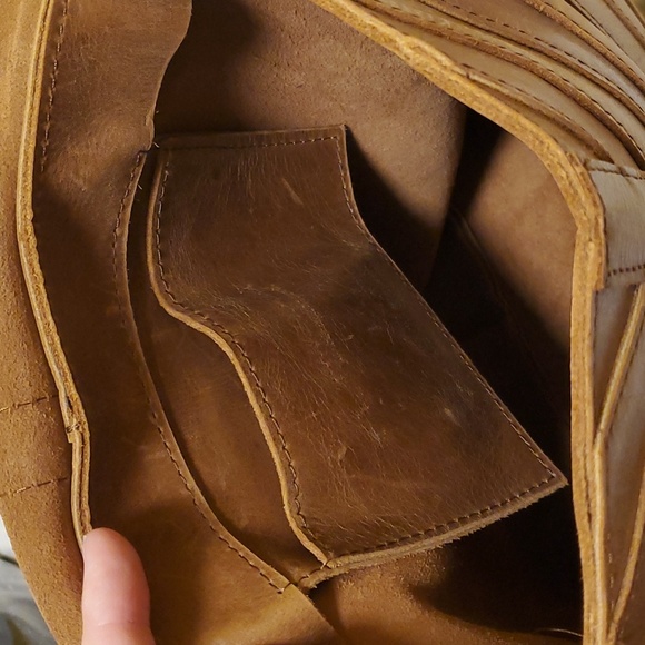 Magnolia brown leather backpack bought it at the Silos - Picture 9 of 12